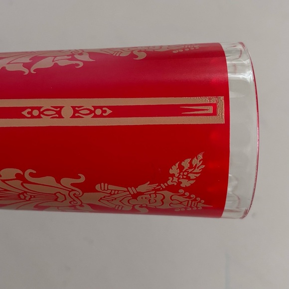 1960 Mid-Century Culver Thai Hindu Goddess High Ball Tumbler Glass - Picture 7 of 7